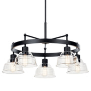 Kichler 52403BK Five Light Chandelier, Black (2)