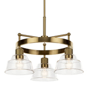 Kichler 52402BNB Three Light Chandelier, Brushed Brass (2)