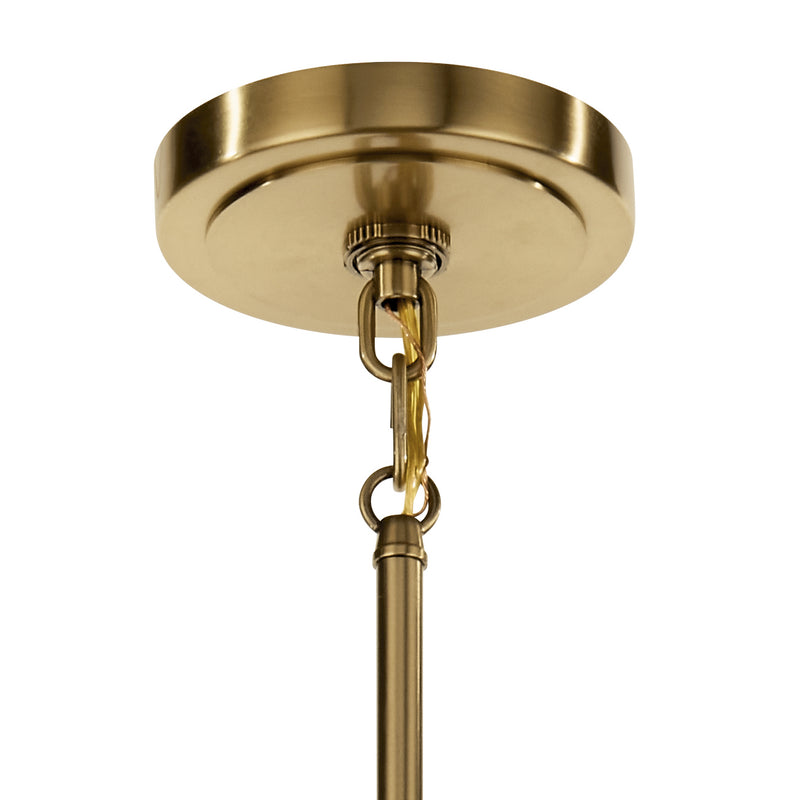 Kichler 52402BNB Three Light Chandelier, Brushed Brass (3)