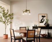 Kichler 52402BNB Three Light Chandelier, Brushed Brass (6)