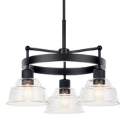 Kichler 52402BK Three Light Chandelier, Black (2)