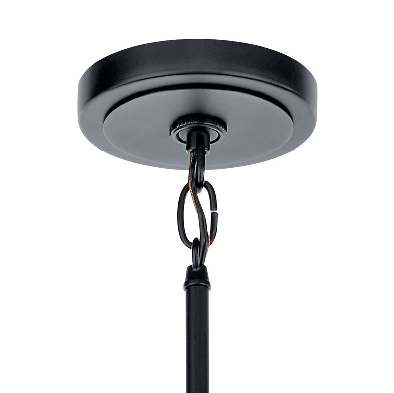 Kichler 52402BK Three Light Chandelier, Black (3)