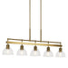 Kichler 52404BNB Eastmont Five Light Linear Chandelier, Brushed Brass Alternate Image 2.jpg