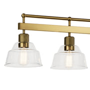 Kichler 52404BNB Five Light Linear Chandelier, Brushed Brass (5)
