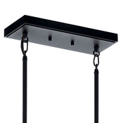 Kichler 52404BK Five Light Linear Chandelier, Black (4)