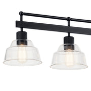 Kichler 52404BK Five Light Linear Chandelier, Black (5)