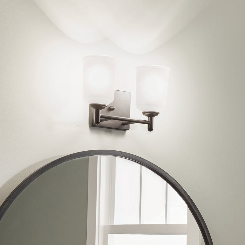 Kichler 45573BK Two Light Bath, Black (6)