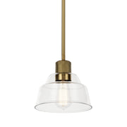 Kichler 52405BNB One Light Mini Pendant, Brushed Brass (2)
