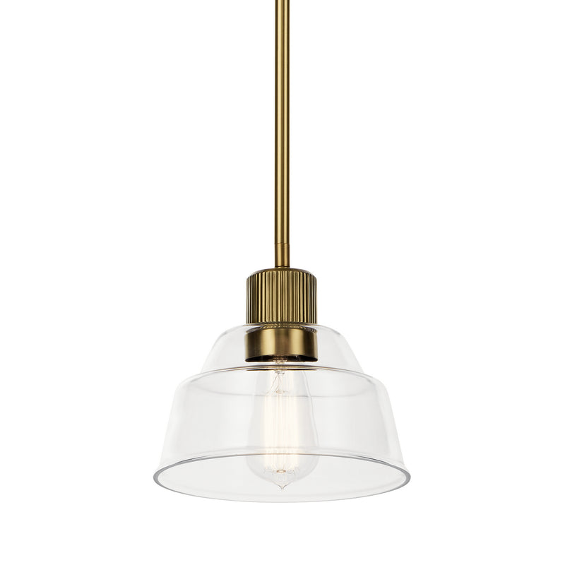 Kichler 52405BNB One Light Mini Pendant, Brushed Brass (2)