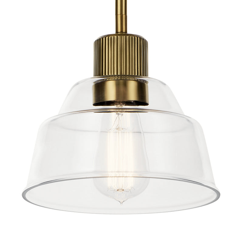 Kichler 52405BNB One Light Mini Pendant, Brushed Brass (4)