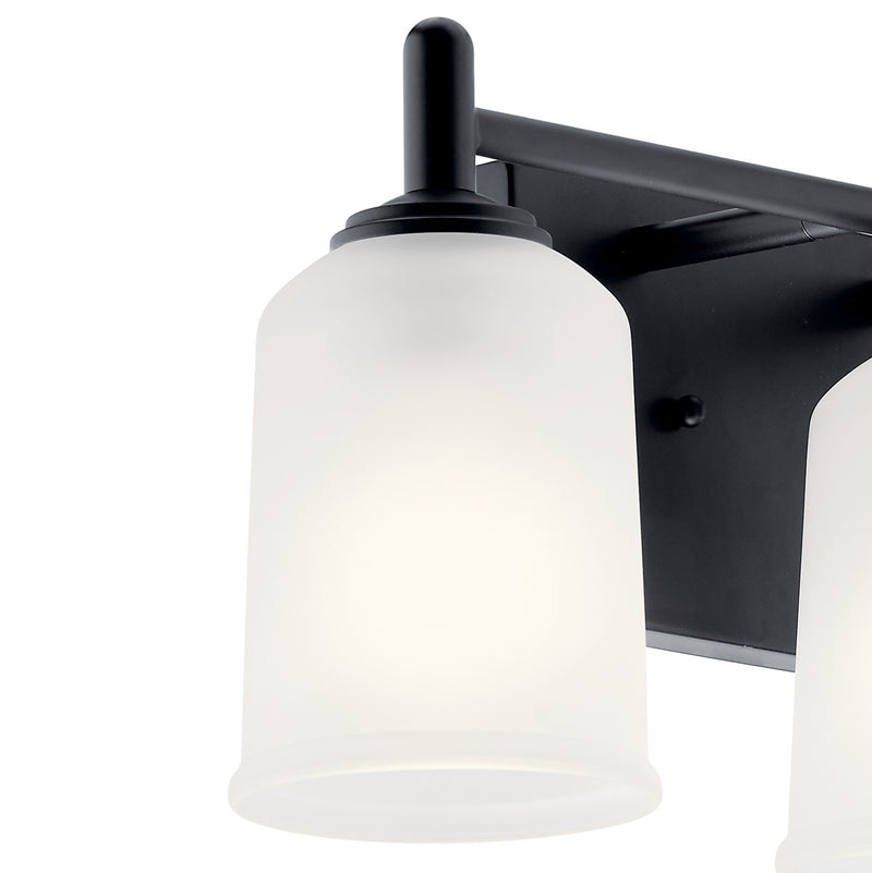 Kichler 45574BK Three Light Bath, Black (2)