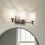 Kichler 45574BK Three Light Bath, Black (6)