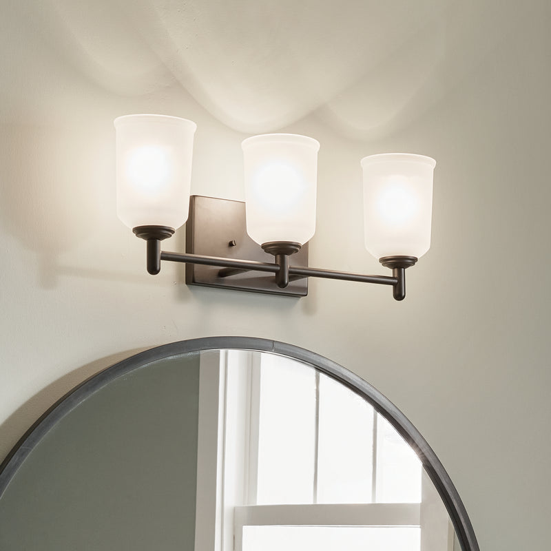 Kichler 45574BK Three Light Bath, Black (6)