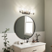 Kichler 45575BK Four Light Bath, Black (5)