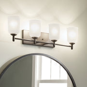 Kichler 45575BK Four Light Bath, Black (6)