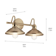 Kichler 45944CPZ Two Light Bath, Champagne Bronze (5)