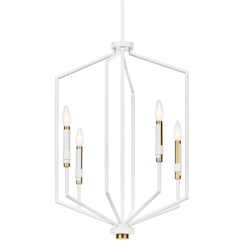 Kichler 52351WH Four Light Foyer Pendant, White (2)
