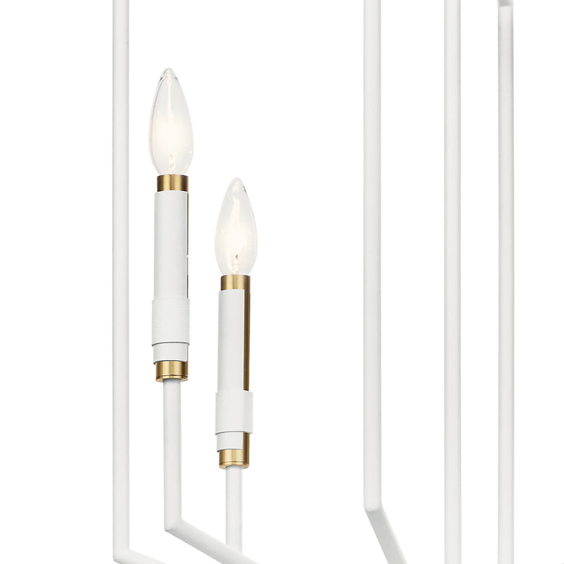 Kichler 52351WH Four Light Foyer Pendant, White (4)