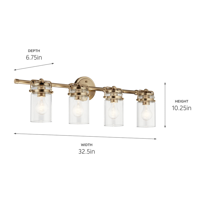 Kichler 45690CPZ Four Light Bath, Champagne Bronze (5)