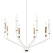Kichler 52349WH Eight Light Chandelier, White (2)