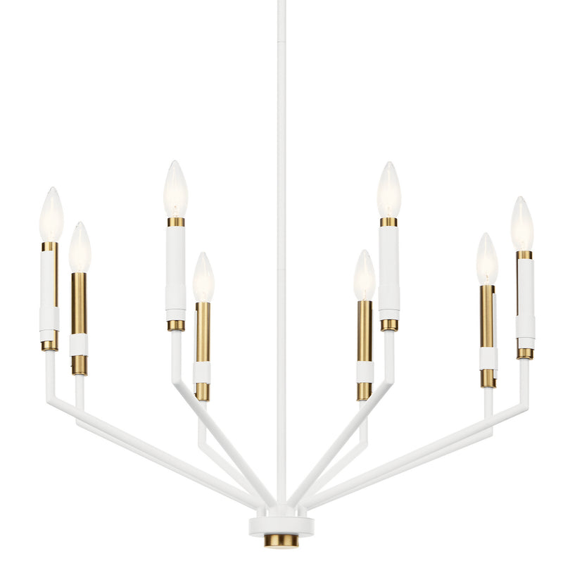 Kichler 52349WH Eight Light Chandelier, White (2)
