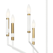 Kichler 52349WH Eight Light Chandelier, White (4)
