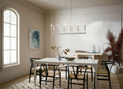 Kichler 52350WH 12 Light Linear Chandelier, White (3)