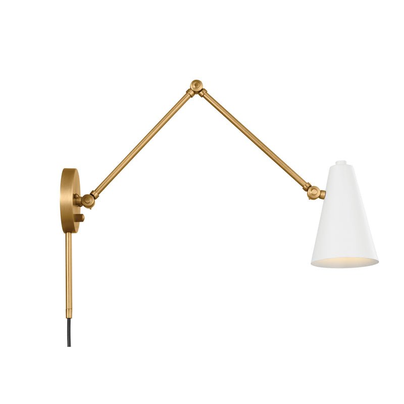 Kichler 52486NBRW One Light Wall Sconce, Natural Brass (3)