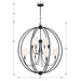 Crystorama 2246-BF Sylvan Eight Light Chandelier Black Forged Alternate Image 4.jpg