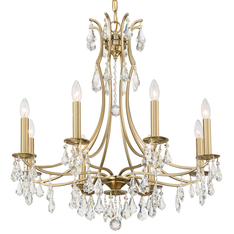 Crystorama 5938-VG-CL-MWP Cedar Eight Light Chandelier Vibrant Gold Alternate Image.jpg