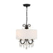 Crystorama 6623-MK-CL-MWP Othello Three Light Mini Chandelier Matte Black Alternate Image 2.jpg