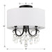 Crystorama 6623-MK-CL-MWP_CEILING Othello Three Light Semi Flush Mount Matte Black Alternate Image 4.jpg