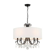 Crystorama 6625-MK-CL-MWP Othello Five Light Chandelier Matte Black Alternate Image.jpg