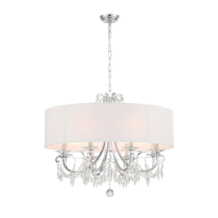 Crystorama 6628-CH-CL-MWP Othello Eight Light Chandelier Polished Chrome Alternate Image.jpg