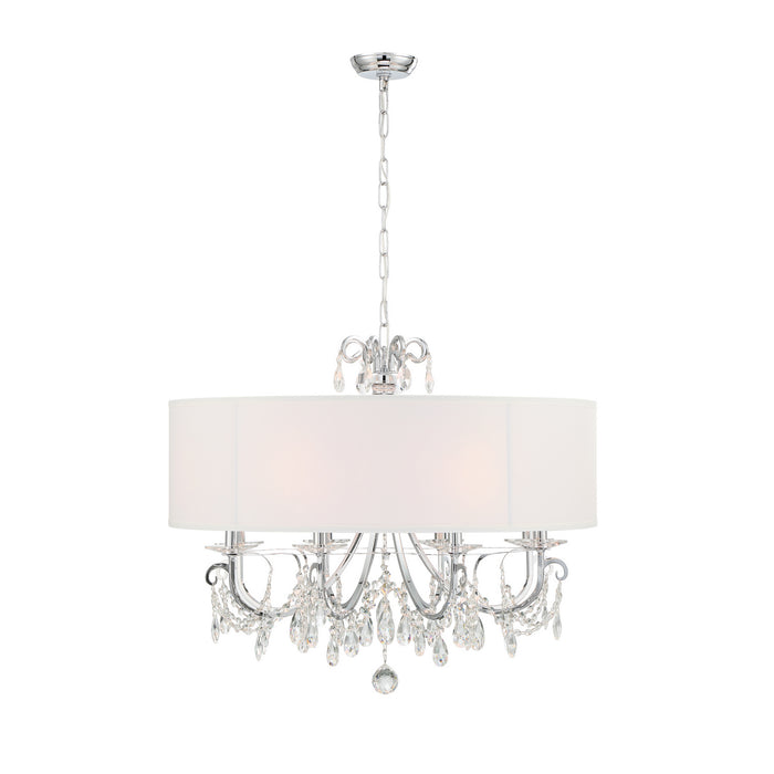 Crystorama 6628-CH-CL-MWP Othello Eight Light Chandelier Polished Chrome Alternate Image 2.jpg