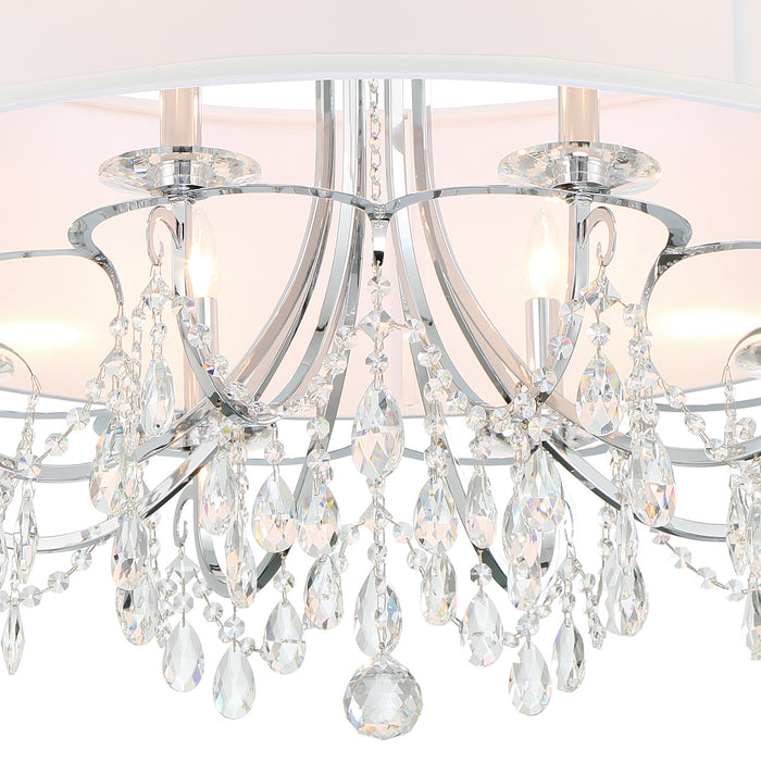 Crystorama 6628-CH-CL-MWP Othello Eight Light Chandelier Polished Chrome Alternate Image 4.jpg