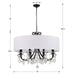 Crystorama 6628-MK-CL-MWP Othello Eight Light Chandelier Matte Black Alternate Image 4.jpg