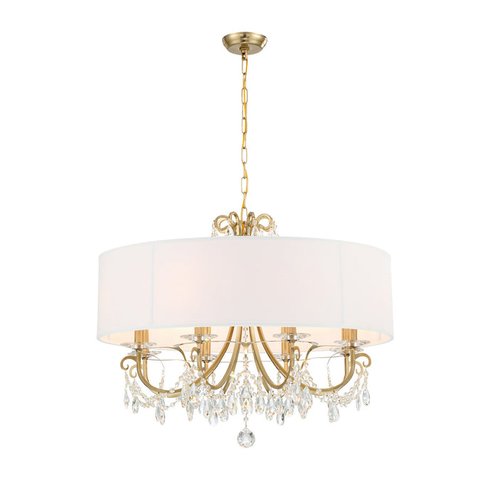 Crystorama 6628-VG-CL-MWP Othello Eight Light Chandelier Vibrant Gold Alternate Image.jpg