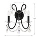 Crystorama 6822-MK-CL-MWP Othello Two Light Wall Sconce Matte Black Alternate Image 4.jpg