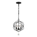 Crystorama 9225-BK Solaris Three Light Mini Chandelier Black Alternate Image.jpg