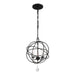 Crystorama 9225-BK Solaris Three Light Mini Chandelier Black Alternate Image 2.jpg