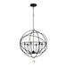 Crystorama 9226-BK Solaris Six Light Chandelier Black Alternate Image.jpg