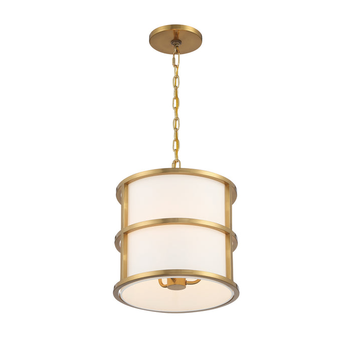 Crystorama 9593-LG Hulton Three Light Pendant Luxe Gold Alternate Image.jpg