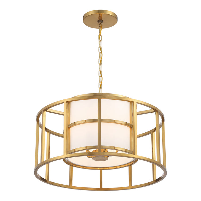 Crystorama 9595-LG Hulton Five Light Chandelier Luxe Gold Alternate Image.jpg