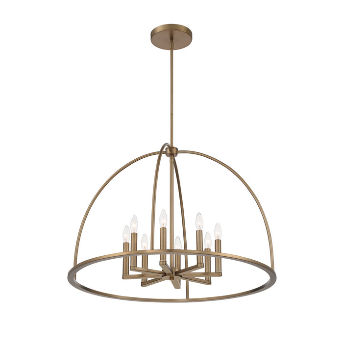 Crystorama ABB-3008-VG Abbott Eight Light Chandelier Vibrant Gold Alternate Image.jpg