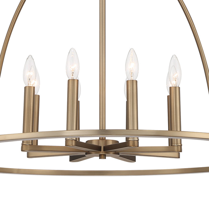 Crystorama ABB-3008-VG Abbott Eight Light Chandelier Vibrant Gold Alternate Image 4.jpg