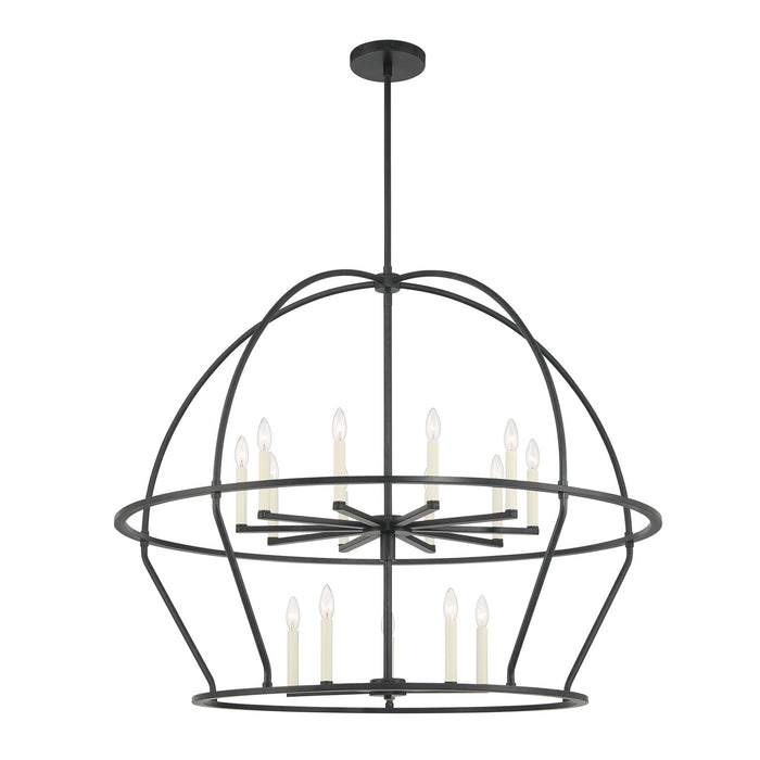 Crystorama ABB-3029-BK Abbott 15 Light Chandelier Black Alternate Image.jpg