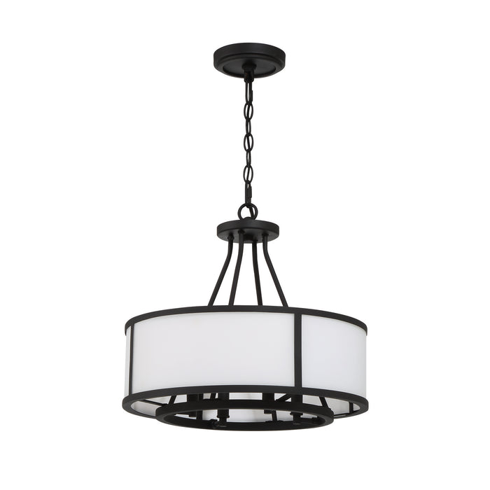 Crystorama BRY-8004-BF Bryant Four Light Chandelier Black Forged Alternate Image.jpg