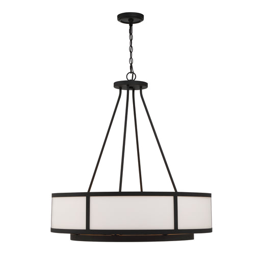 Crystorama BRY-8008-BF Bryant Eight Light Chandelier Black Forged Alternate Image.jpg