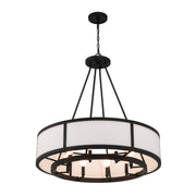Crystorama BRY-8008-BF Bryant Eight Light Chandelier Black Forged Alternate Image 2.jpg